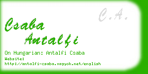 csaba antalfi business card